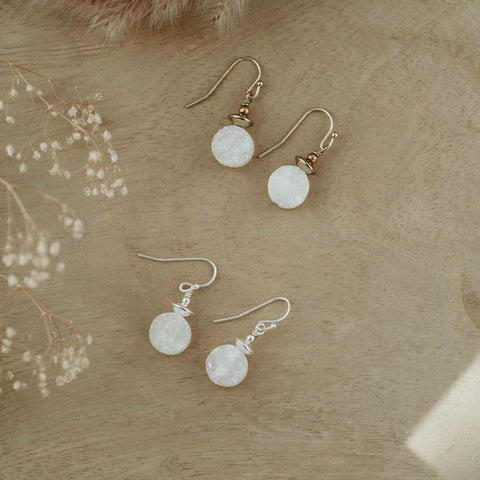 galaxy earrings-white