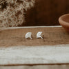 gingko leaf studs