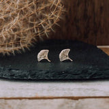 gingko leaf studs
