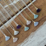 haze necklace-blue lace agate