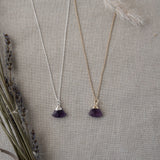 haze necklace-amethyst