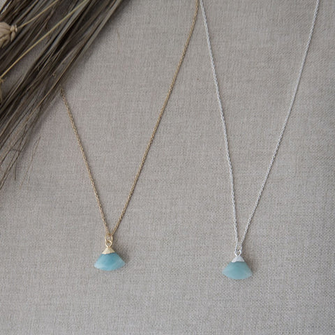 haze necklace-aqua