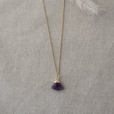 haze necklace-amethyst