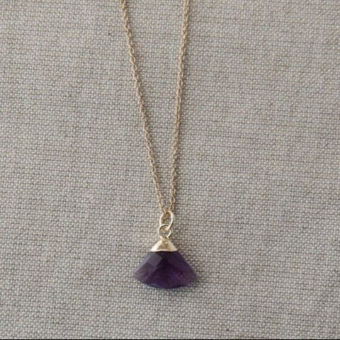 haze necklace-amethyst