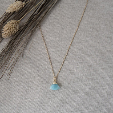 haze necklace-aqua
