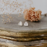 heart of stone studs-mother of pearl