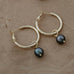 hemisphere earrings-oil pearl