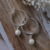hemisphere earrings-white pearl