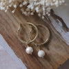 hemisphere earrings-white pearl