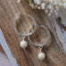 hemisphere earrings-white pearl