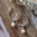 hemisphere earrings-white pearl