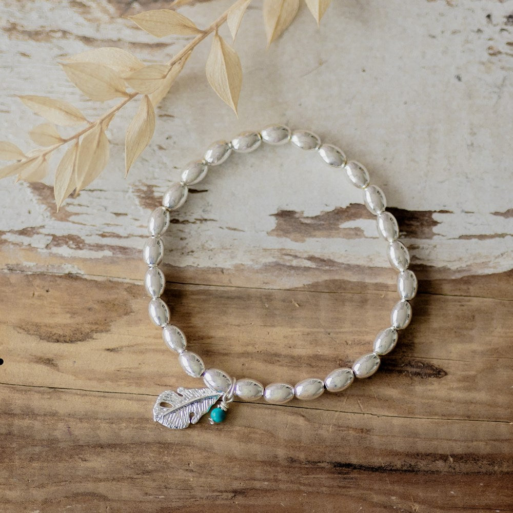 heron bracelet-turquoise