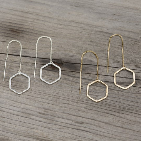 octavia threader earrings