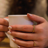 sweet stone ring-rose quartz