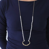juxtapose necklace-white pearl