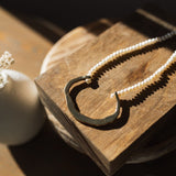 juxtapose necklace-white pearl