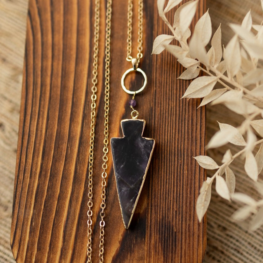 liberty necklace-amethyst
