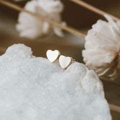 little heart studs