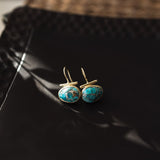 Liyana Earrings-copper turquoise