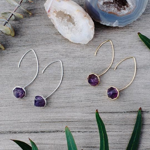 meteor earrings