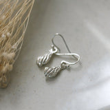 mini seashell earrings