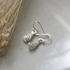 mini seashell earrings