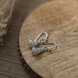 mini seashell earrings