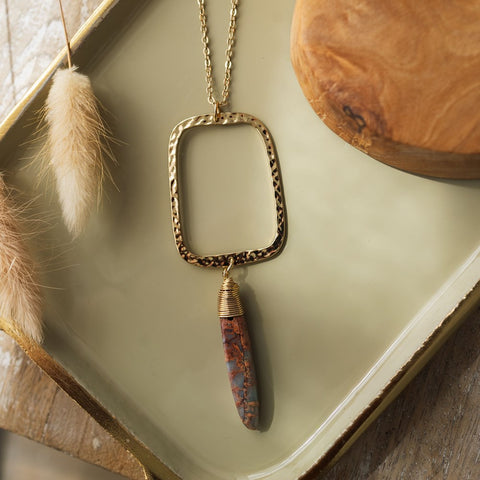 monet necklace-jasper