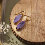 moon dance earrings-purple