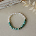 naya bracelet-white pearl/turquoise