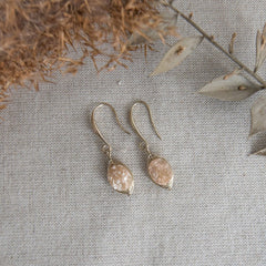 nebula earrings-gold/champagne