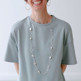 nicki necklace-white pearl