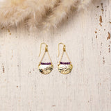 night's tale earrings-amethyst