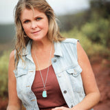 ocean rain necklace-turquoise