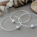 orbit bangle-grey pearl