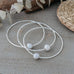 orbit bangle-grey pearl