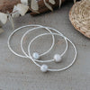 orbit bangle-grey pearl