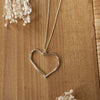 organic heart necklace