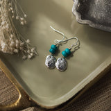pebble earrings-turquoise