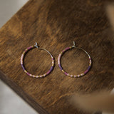 petite blush hoop