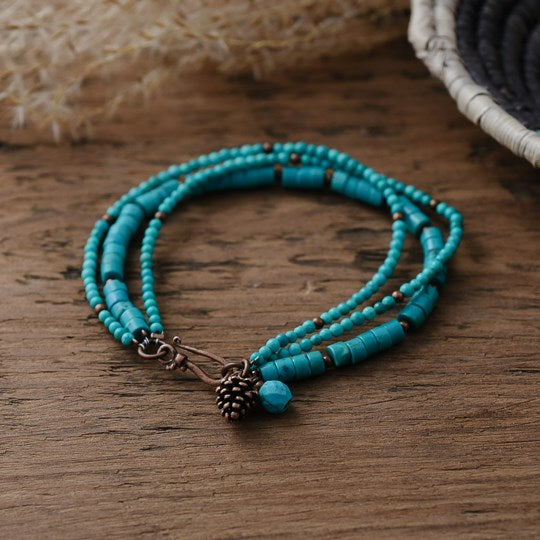 pine bracelet-turquoise