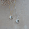 radius necklace-howlite/labradorite