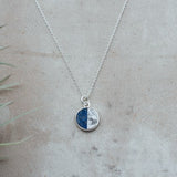 radius necklace-howlite/lapis lazuli