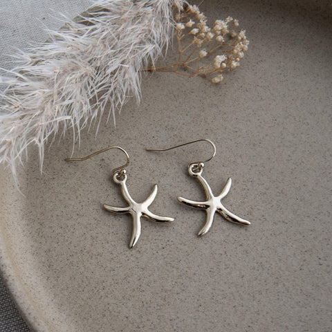 royal starfish earrings