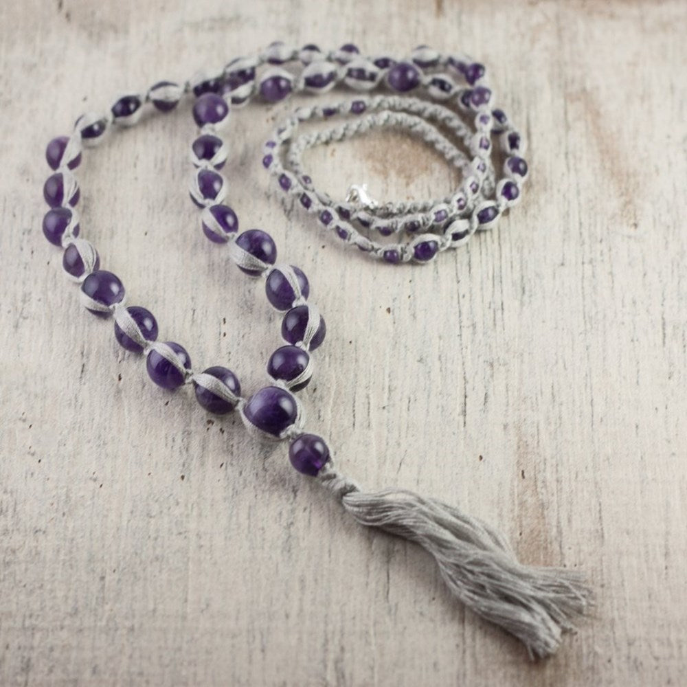 satya necklace-amethyst