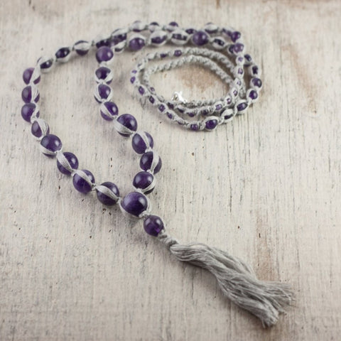 satya necklace-amethyst