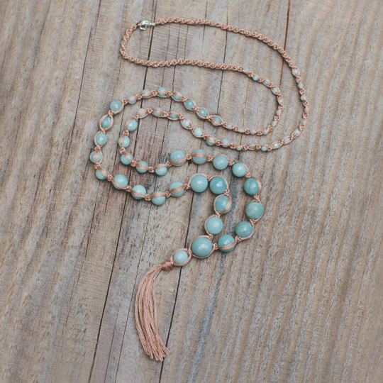 satya necklace-aqua