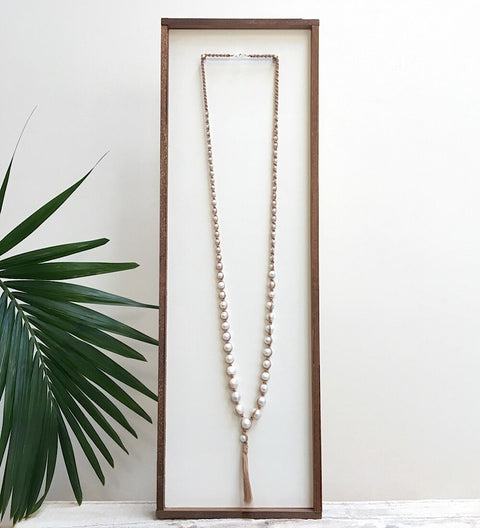 satya necklace-white pearl