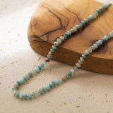 sea glass necklace-aqua