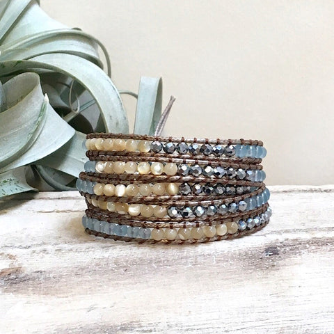 slate wrap bracelet